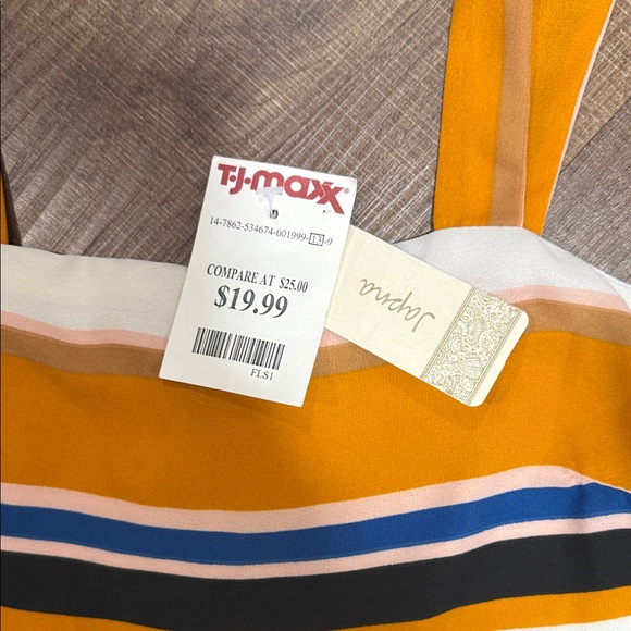 NWT Japna orange and Blue Striped Jumpsuit - Picture 2 of 9